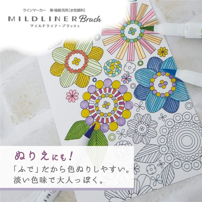 Zebra Technologies Zebra Highlighter Mildliner Brush Refined Color 5 Colors Set, WFT8-5C-RC - Image 5